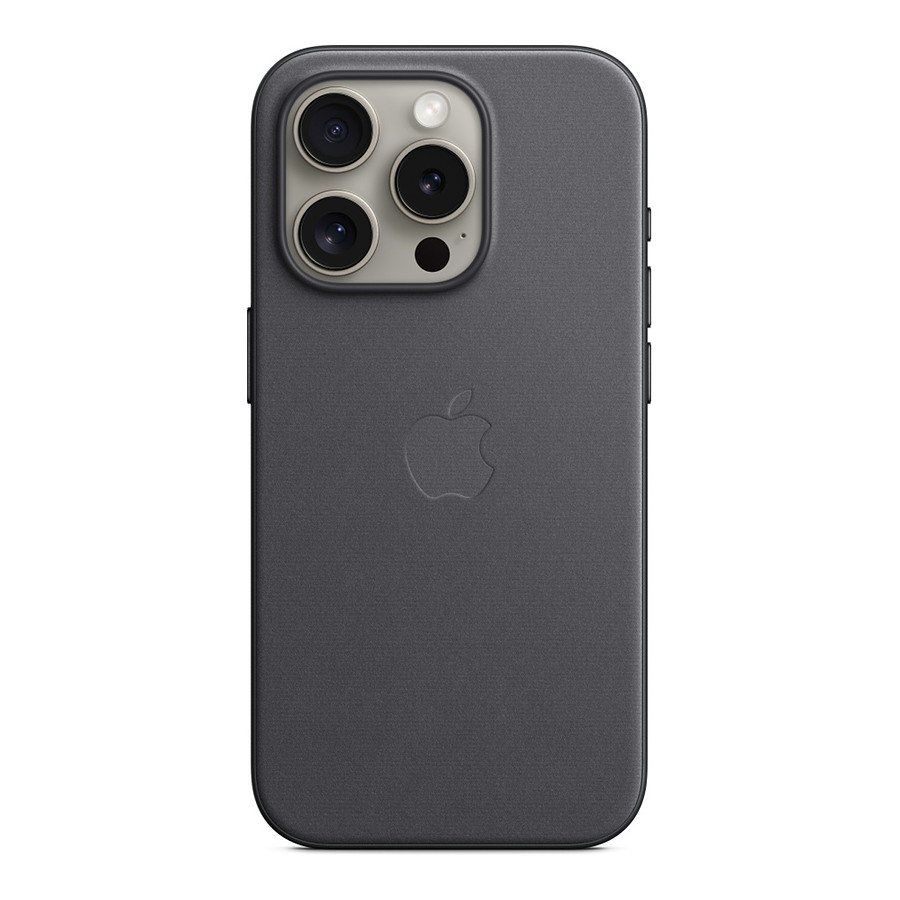Coque et housse Apple Coque en tissage fin avec MagSafe pour iPhone 15 Pro - Noir