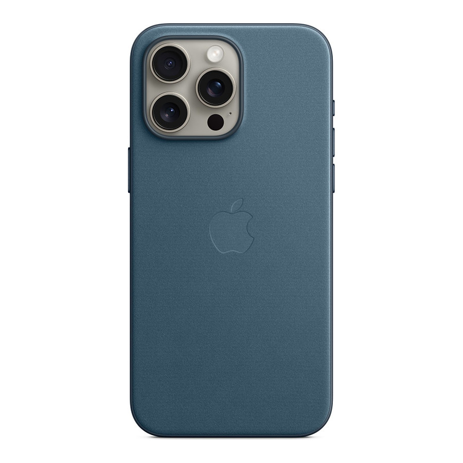 Coque et housse Apple Coque en tissage fin avec MagSafe pour iPhone 15 Pro Max - Bleu Pacifique