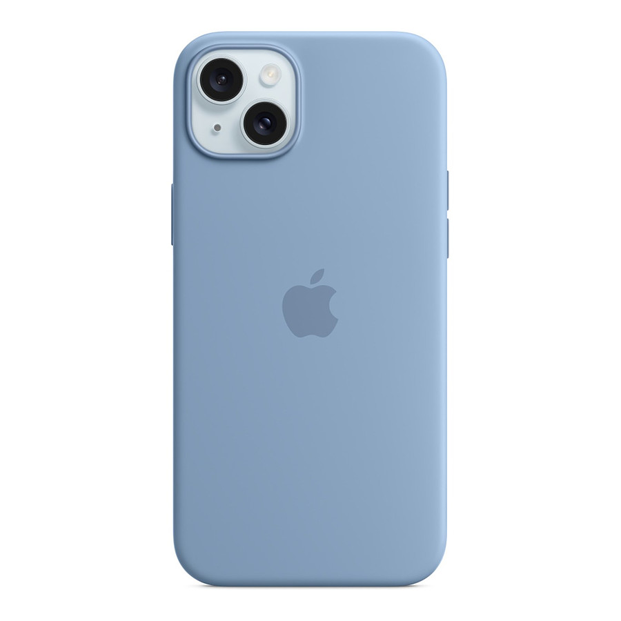 Coque et housse Apple Coque en silicone avec MagSafe pour iPhone 15 Plus - Bleu d'hiver
