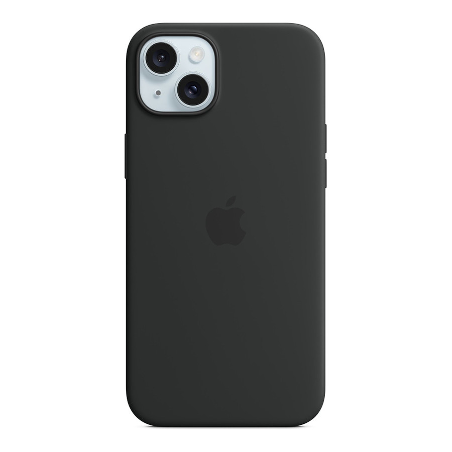 Coque et housse Apple Coque en silicone avec MagSafe pour iPhone 15 Plus - Noir