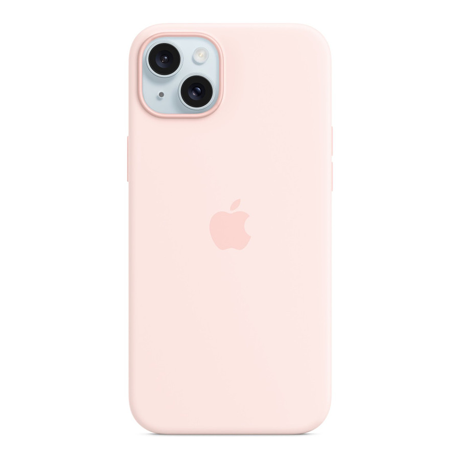 Coque et housse Apple Coque en silicone avec MagSafe pour iPhone 15 Plus - Rose pâle
