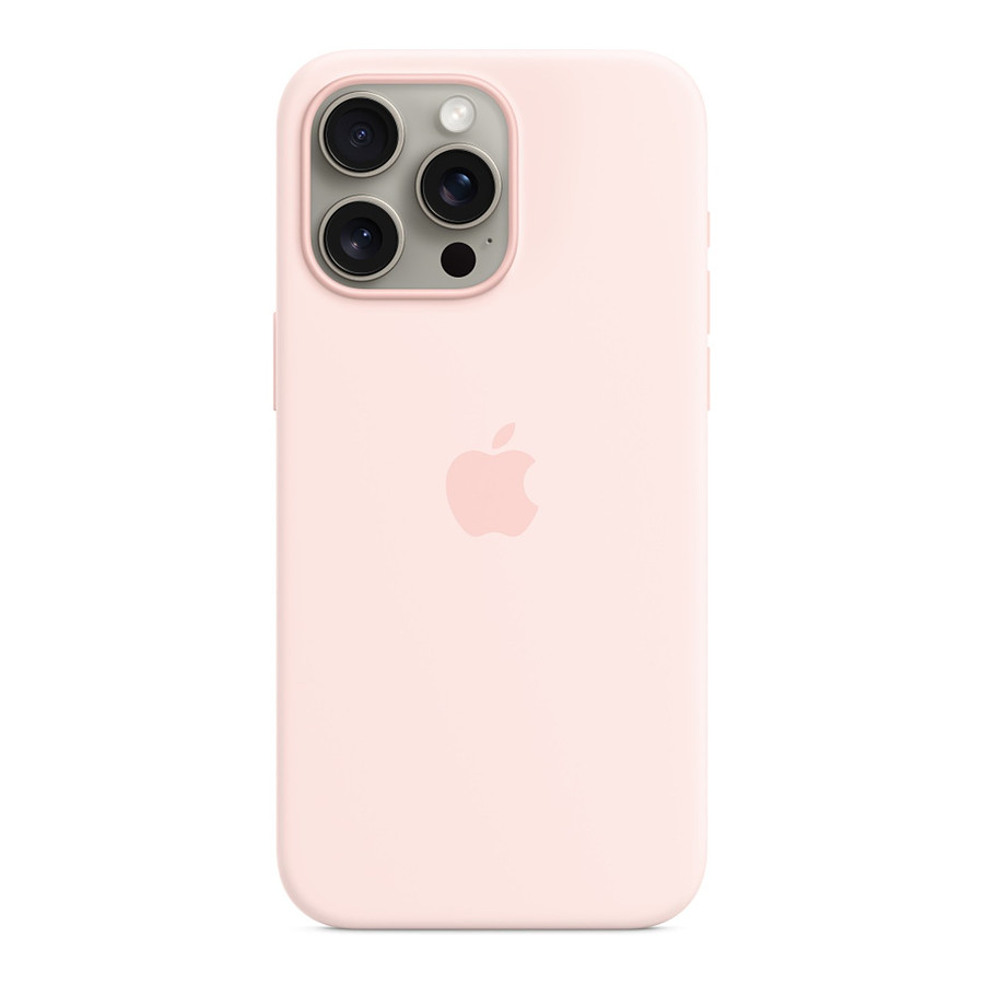 Coque et housse Apple Coque en silicone avec MagSafe pour iPhone 15 Pro Max - Rose pâle