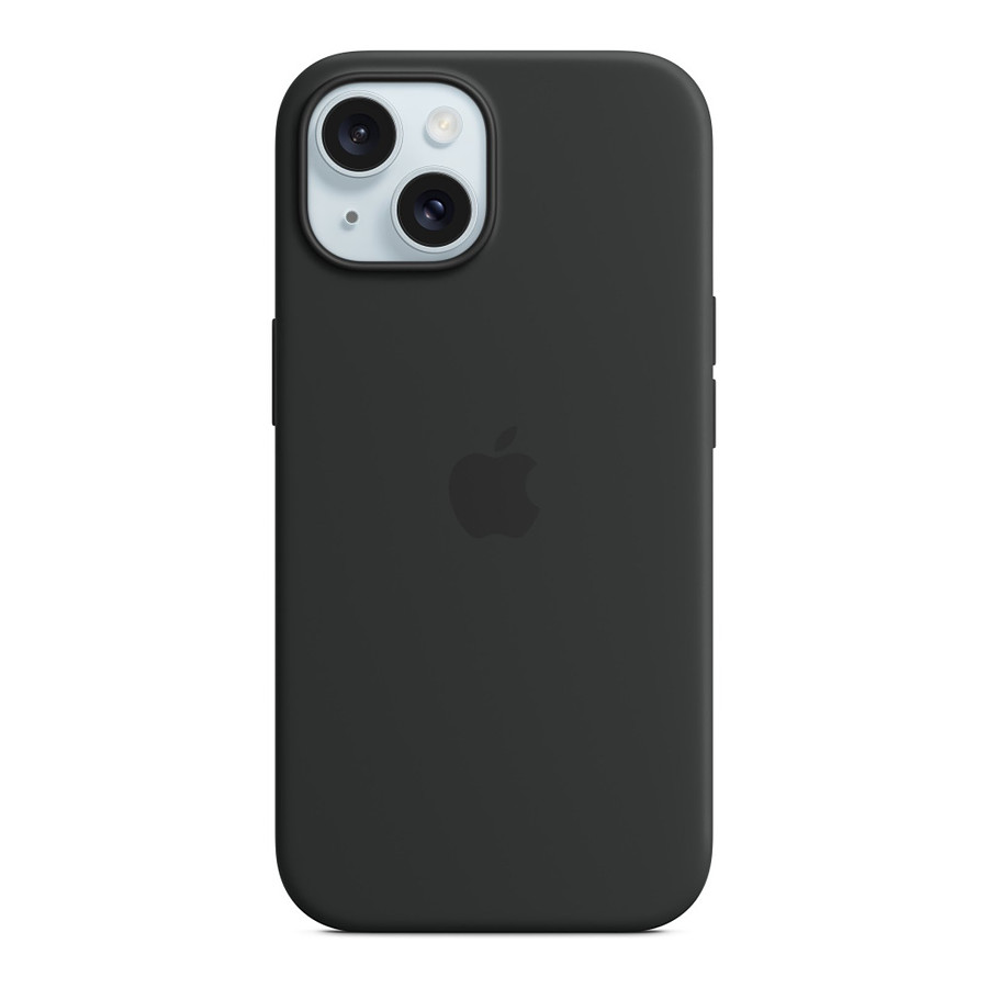 Coque et housse Apple Coque en silicone avec MagSafe pour iPhone 15 - Noir