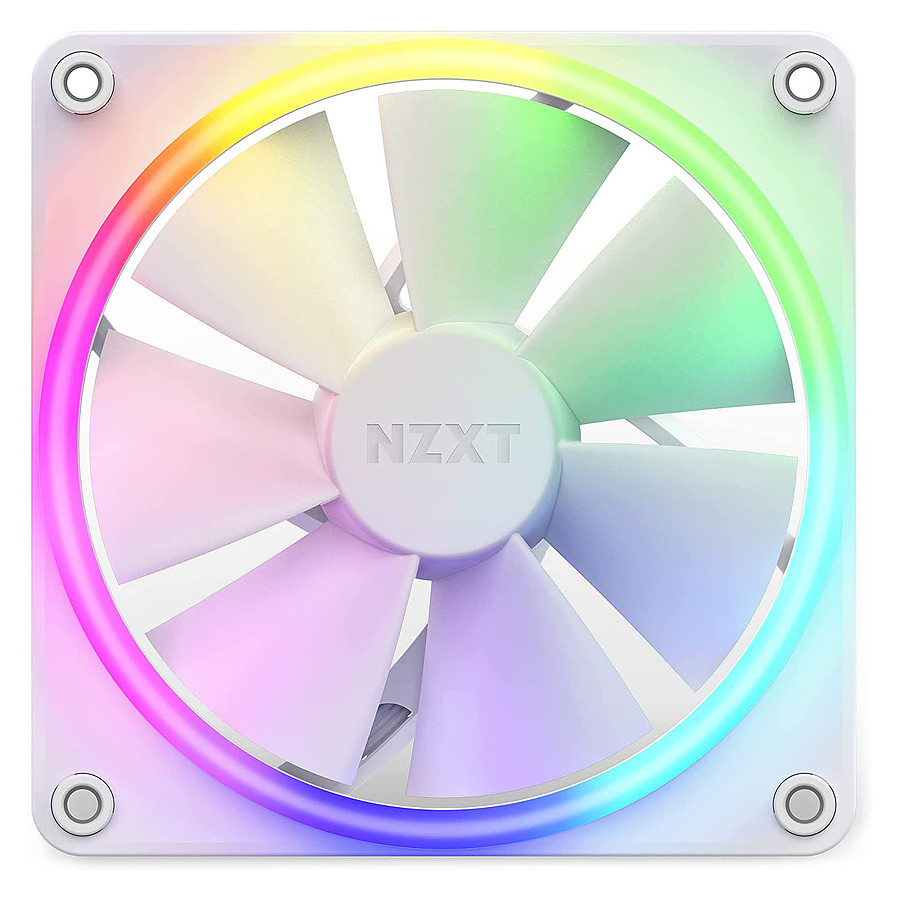 Ventilateur Boîtier NZXT F120 RGB - Blanc