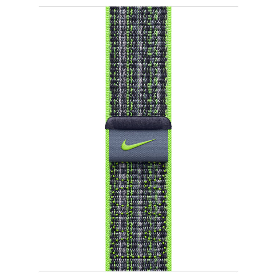 Accessoires montre et bracelet Apple Boucle Sport Nike Vert vif/Bleu pour Apple Watch  - Taille 41.mm