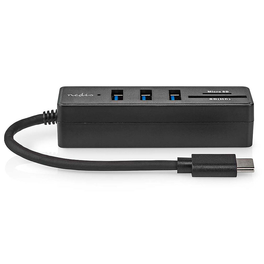 Câble USB Nedis Hub USB-C 3.0 + Lecteur carte (micro)SD