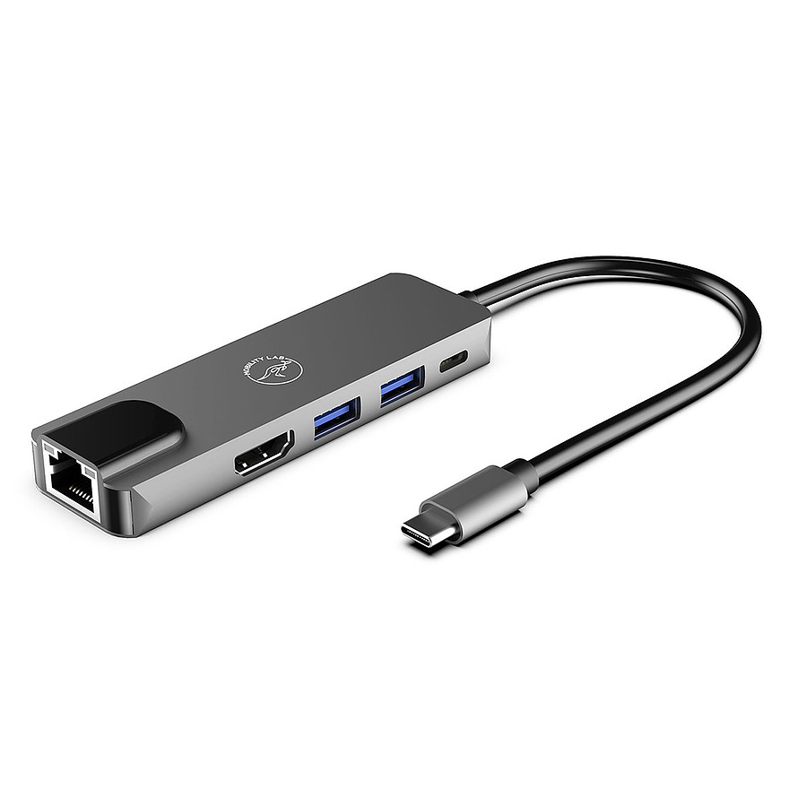 Câble USB Mobility Lab Hub Adapter USB-C 5-en-1 avec Power Delivery 100W