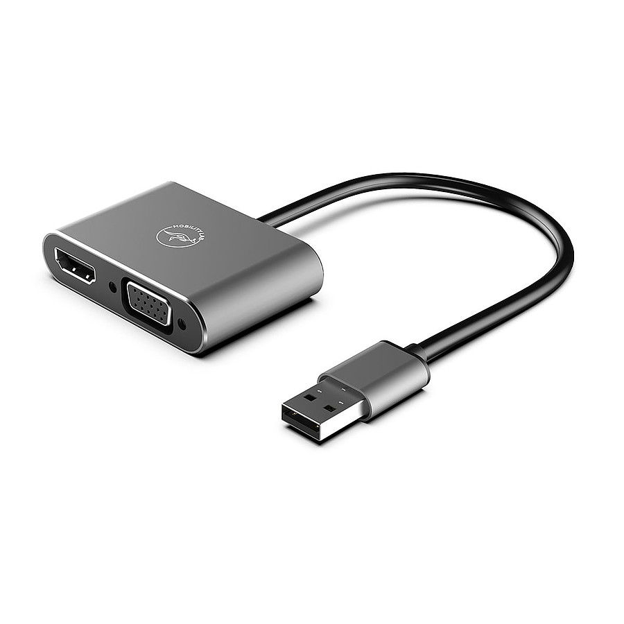 Câble USB Mobility Lab Adaptateur USB-A / HDMI et VGA 