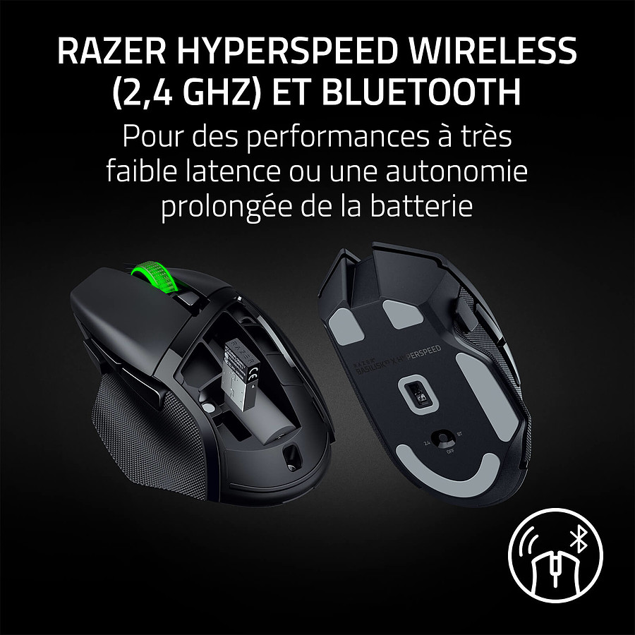 Razer Cobra Pro - Souris sans fil pour gamer - droitier - fonctionnement  Bluetooth/2,4 GHz - technologie Razer HyperSpeed - capteur