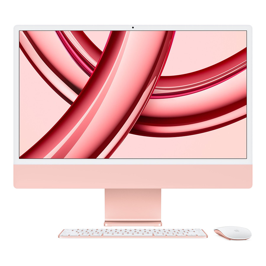 Mac et iMac Apple iMac (2023) 24" 16 Go / 512 Go Rose (MQRD3FN/A-16GB-512GB-LAN)