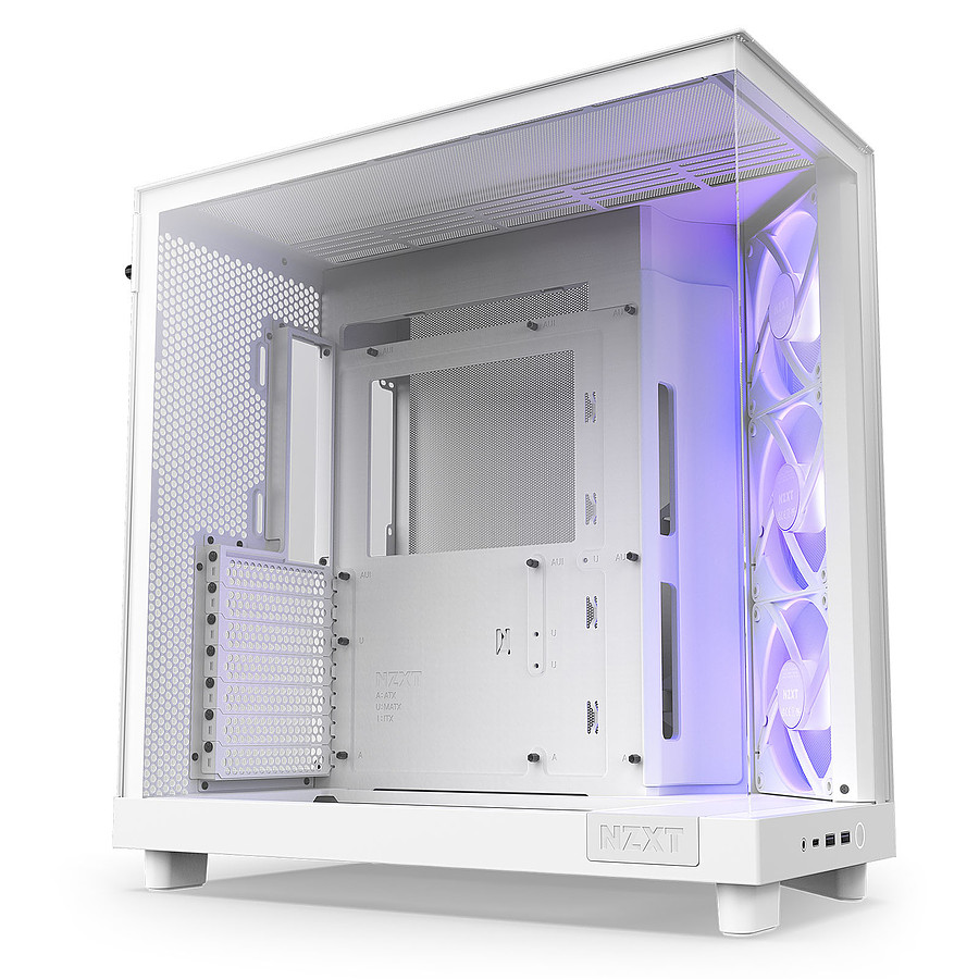 Boîtier PC NZXT H6 Flow RGB - Blanc