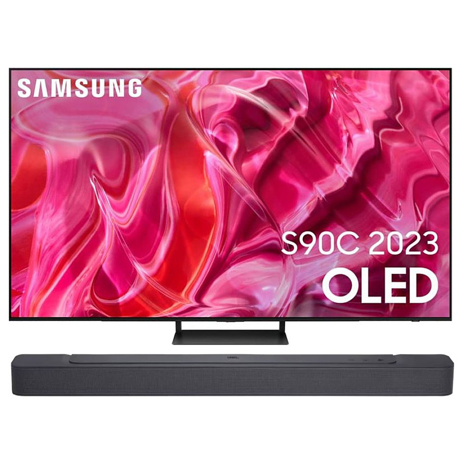 TV Samsung TQ55S90C + JBL Bar 300 - TV OLED 4K UHD HDR - 138 cm