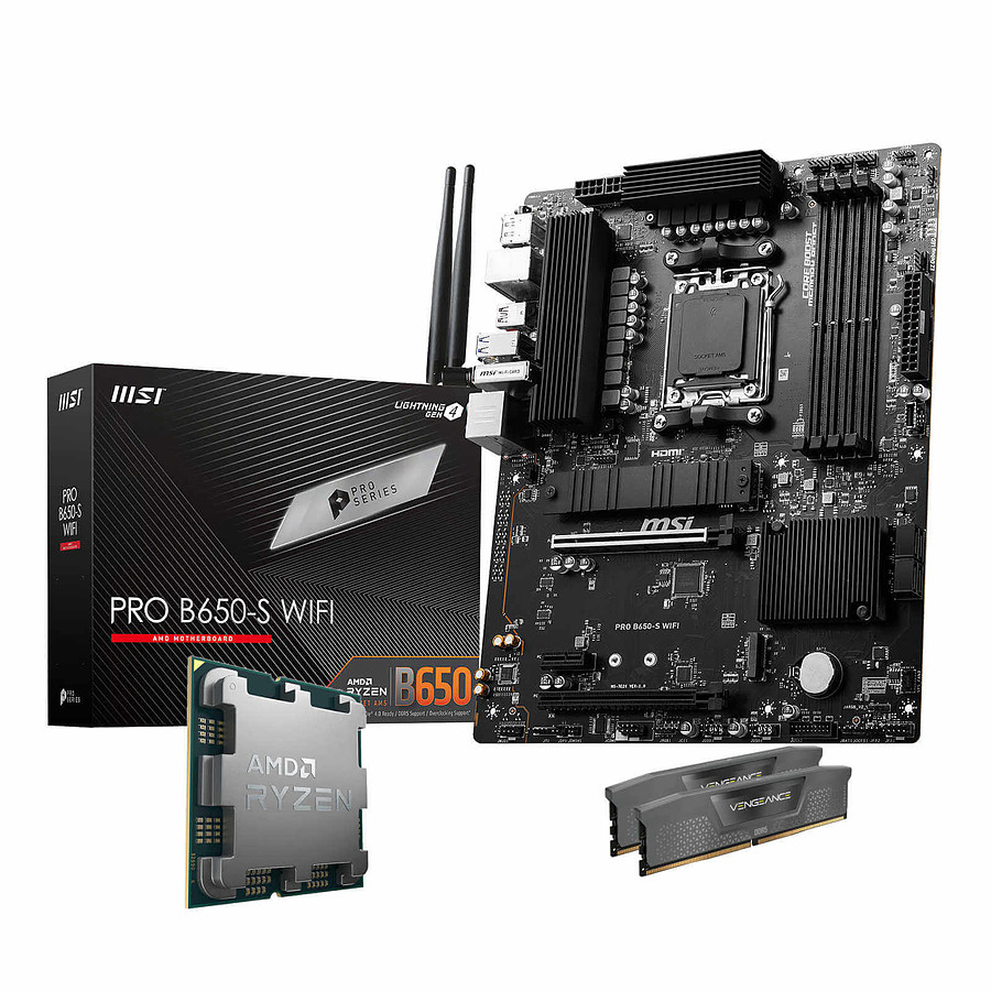 Kit upgrade PC AMD Ryzen 5 7500F - MSI B650 - RAM 32 Go DDR5