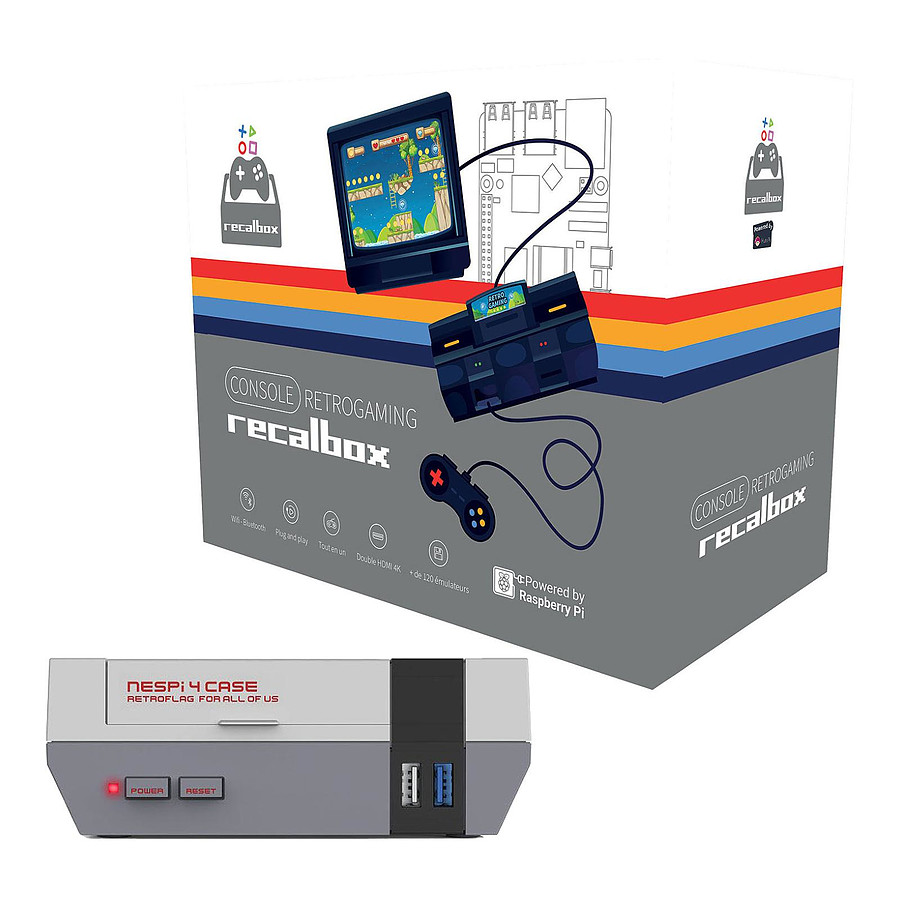 Raspberry Pi Recalbox Console Rétrogaming NES (2 Go / 64 Go)