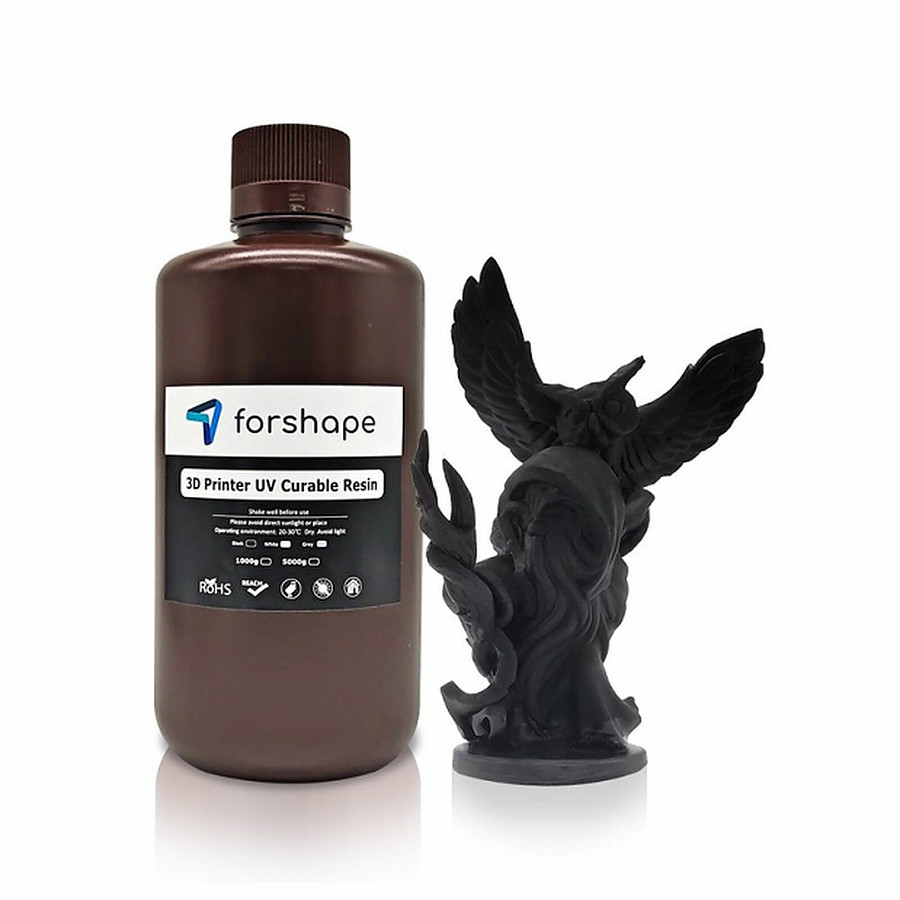Résine 3D Forshape Résine Premium Noir - 1 000 g