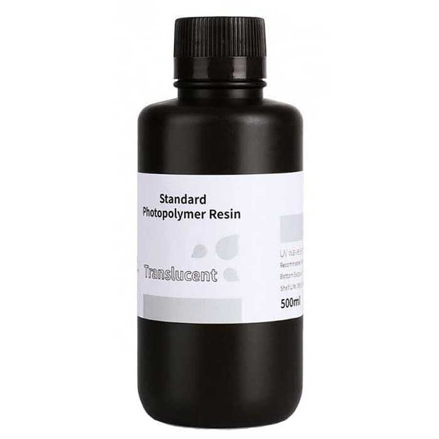 Résine 3D Elegoo Résine LCD Photopolymère Standard Translucide - 500 g