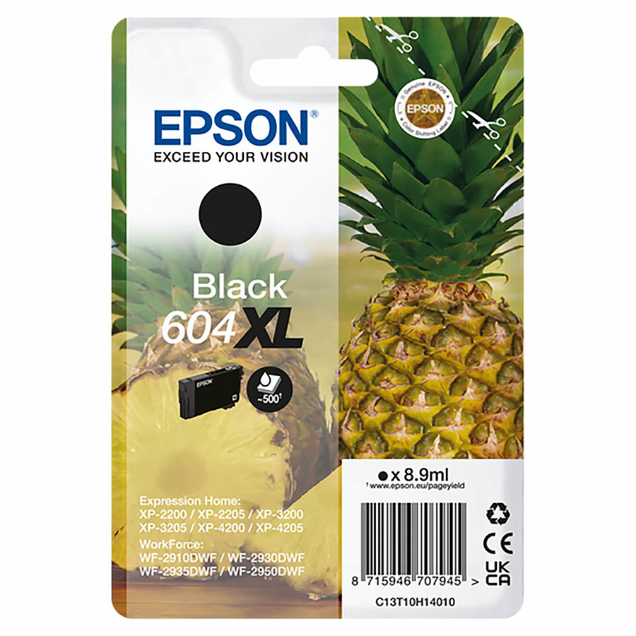 Cartouche d'encre Epson Ananas 604XL Noir