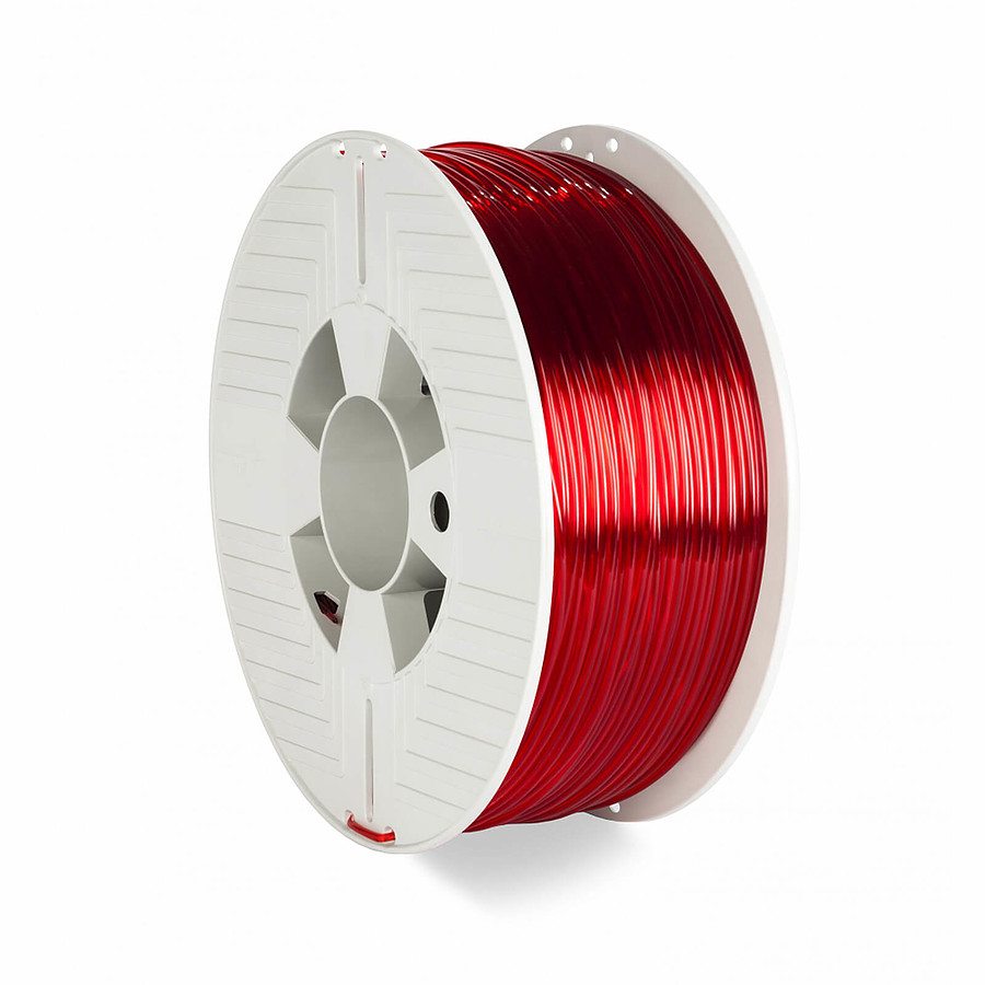 Filament 3D Verbatim PET-G - Rouge Transparent 2.85mm