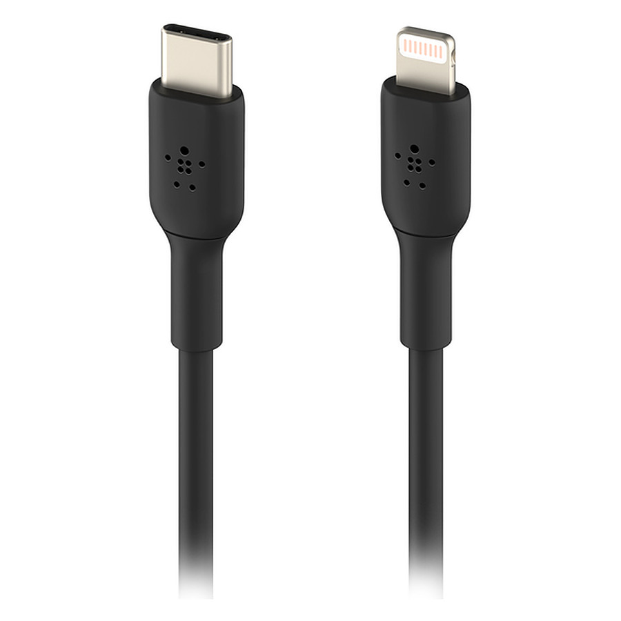 Câble USB Belkin Boost Charge USB-C vers Lightning (Noir) - 2 m