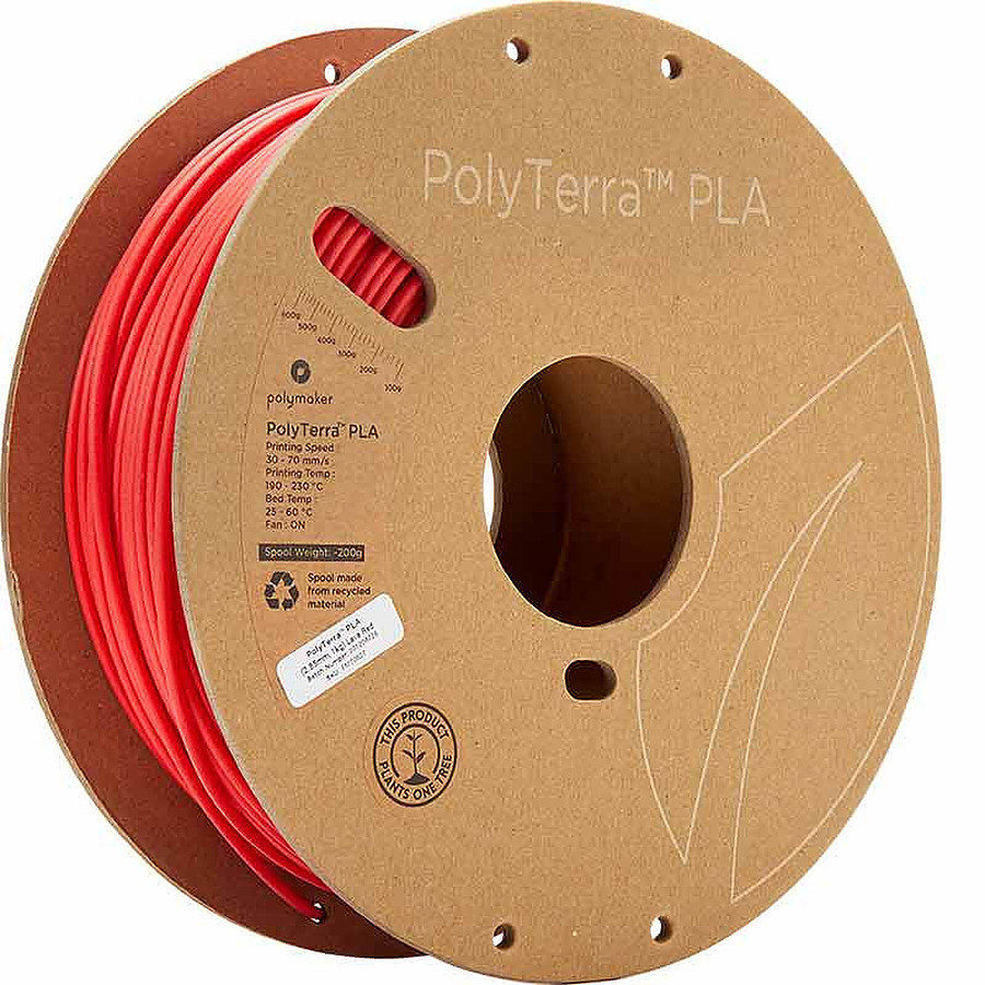 Filament 3D PolyTerra PLA - Rouge Lava 2.85 mm