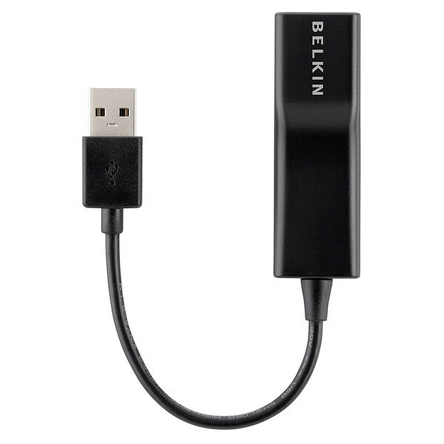 Câble USB Belkin Adaptateur USB 2.0 vers RJ45 Ethernet