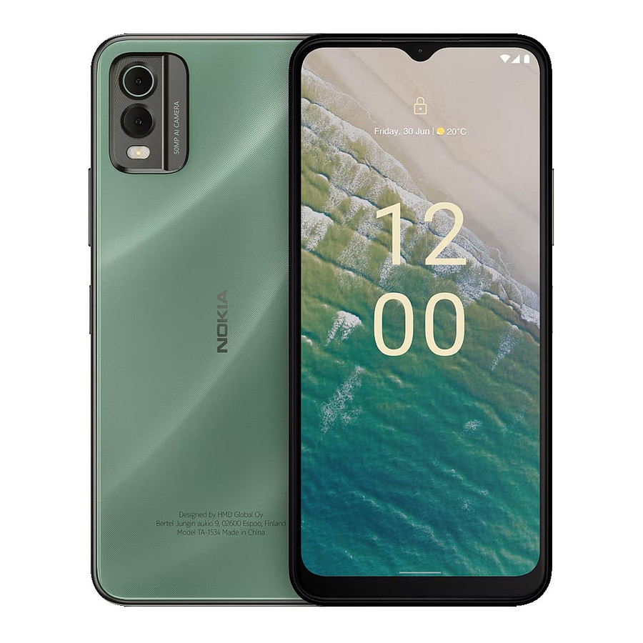Smartphone Nokia C32 (vert) - 64 Go