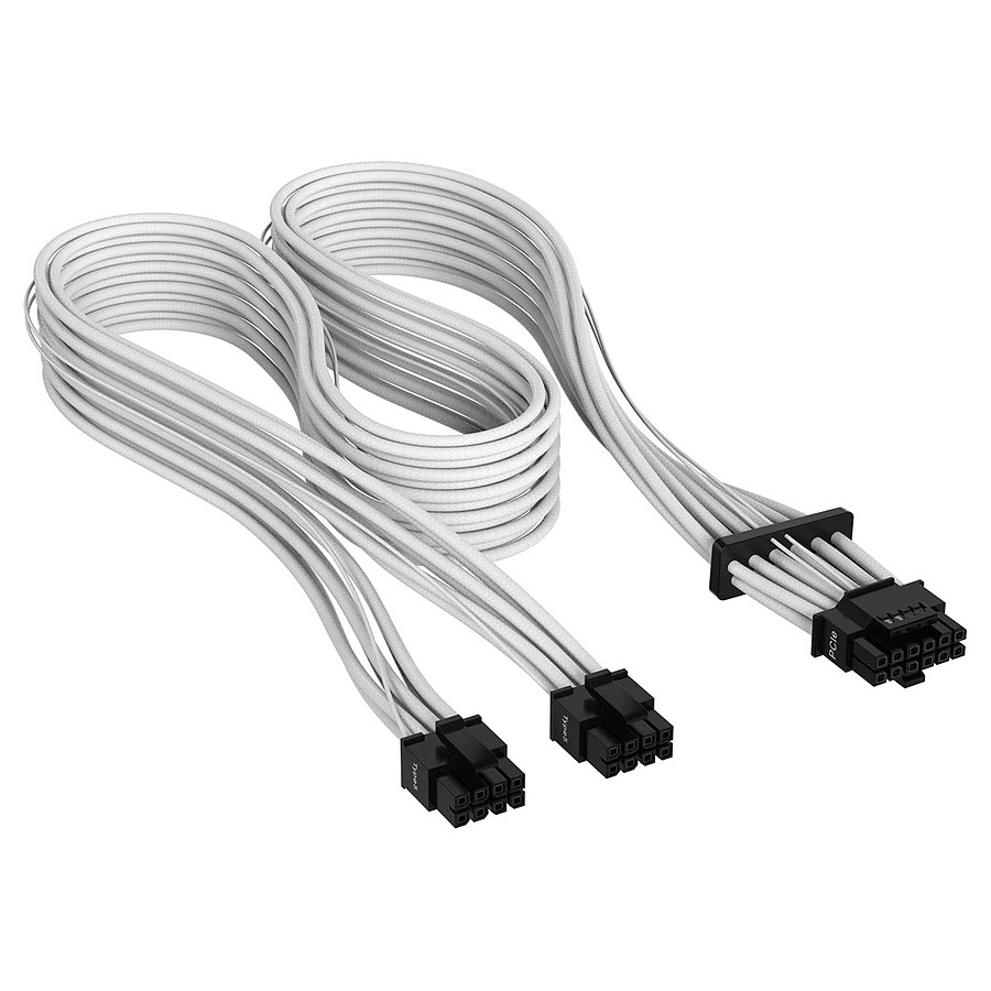 Câble d'alimentation Corsair Premium Câble 600 W 12+4 broches PCIe Gen 5 12VHPWR