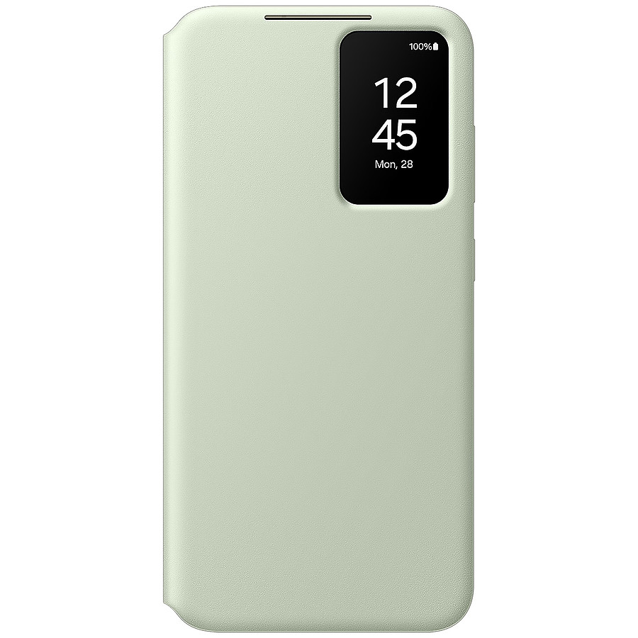 Coque et housse Samsung Étui Smart View Vert avec porte-carte - Galaxy S24+
