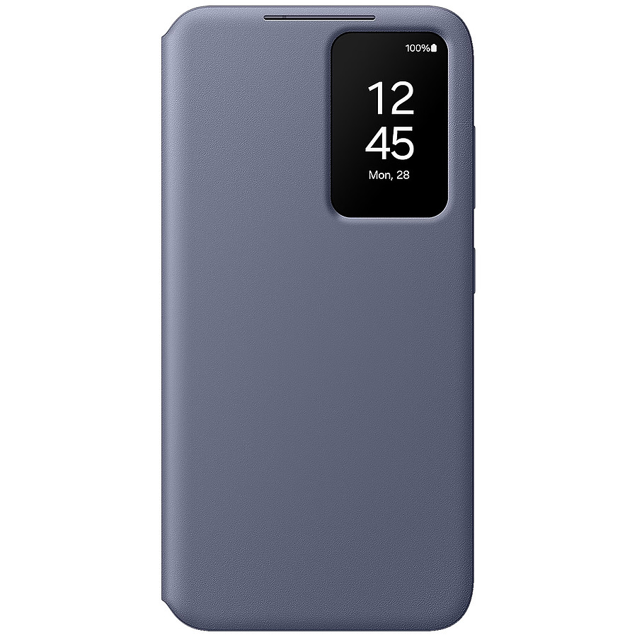 Coque et housse Samsung Étui Smart View Violet avec porte-carte - Galaxy S24