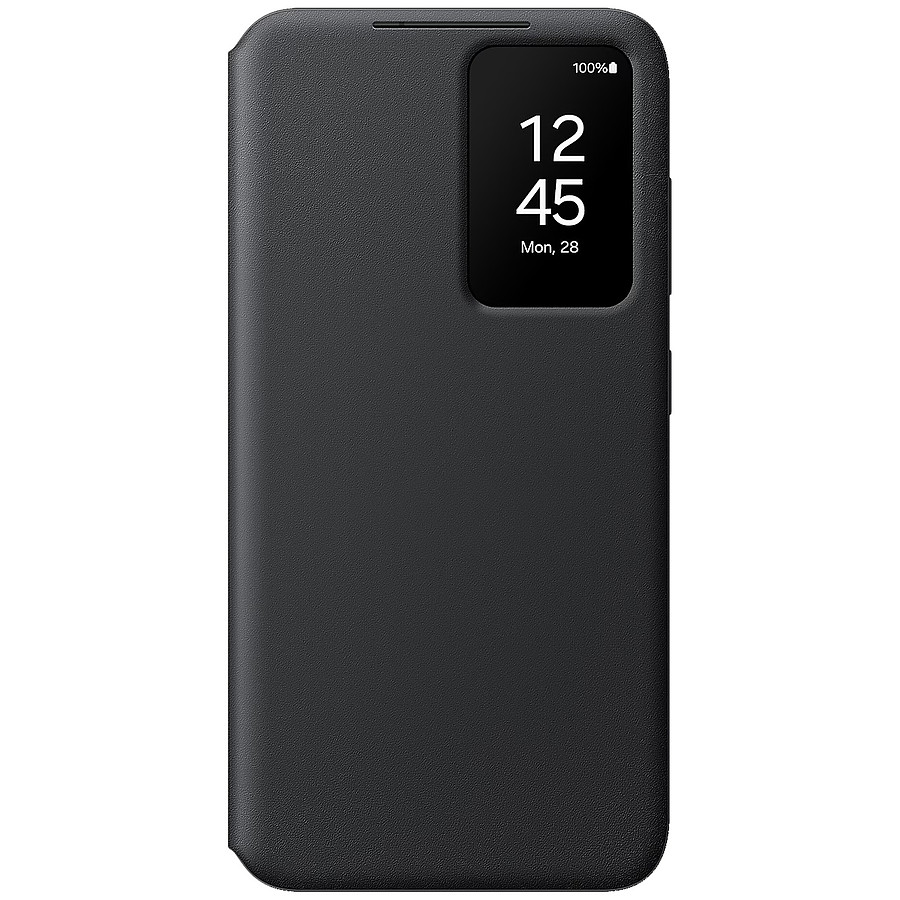 Coque et housse Samsung Étui Smart View Noir avec porte-carte - Galaxy S24
