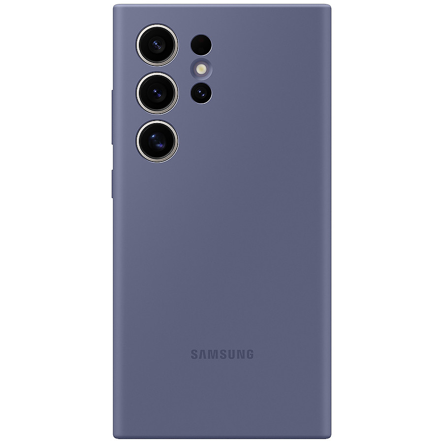 Coque et housse Samsung Coque Silicone Violet Galaxy S24 Ultra