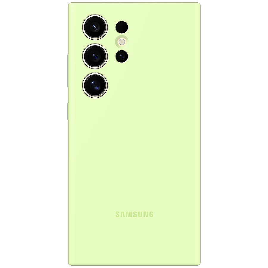 Coque et housse Samsung Coque Silicone Vert clair Galaxy S24 Ultra