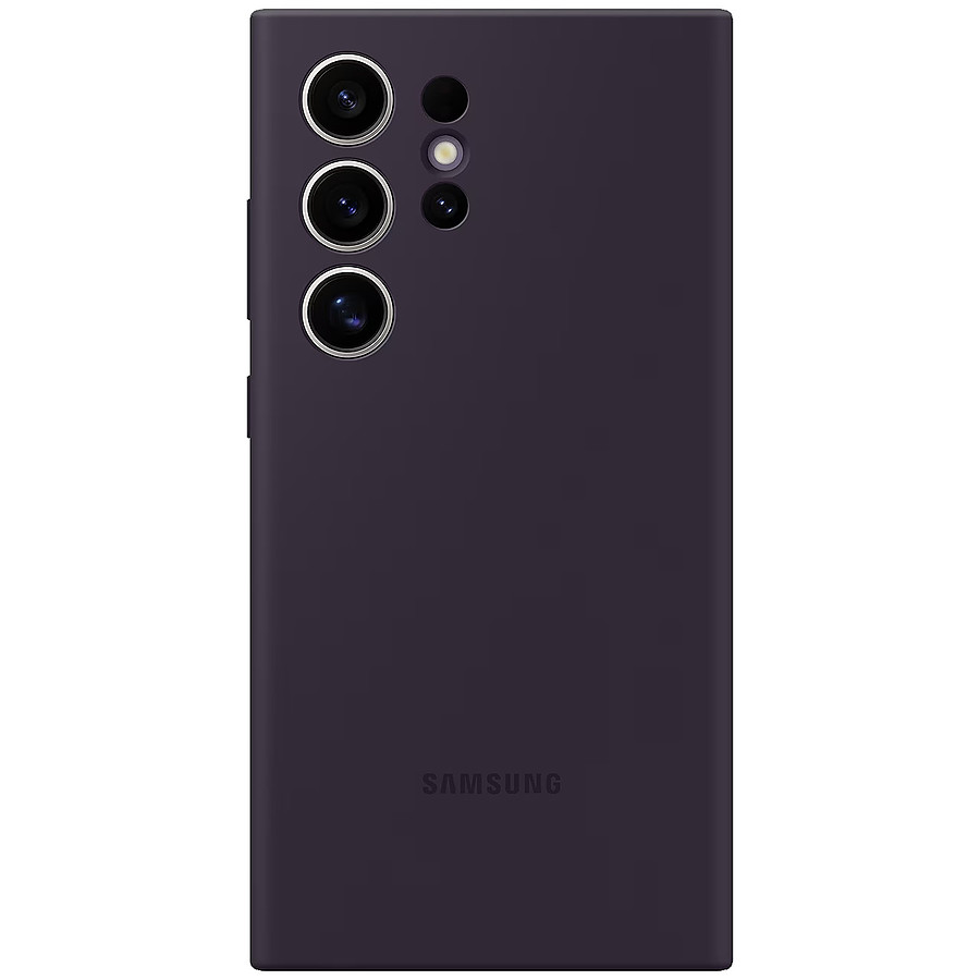 Coque et housse Samsung Coque Silicone Violet foncé Galaxy S24 Ultra