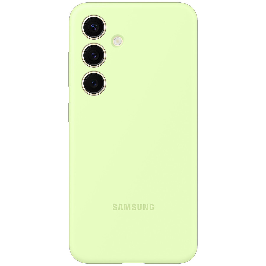 Coque et housse Samsung Coque Silicone Vert clair Galaxy S24