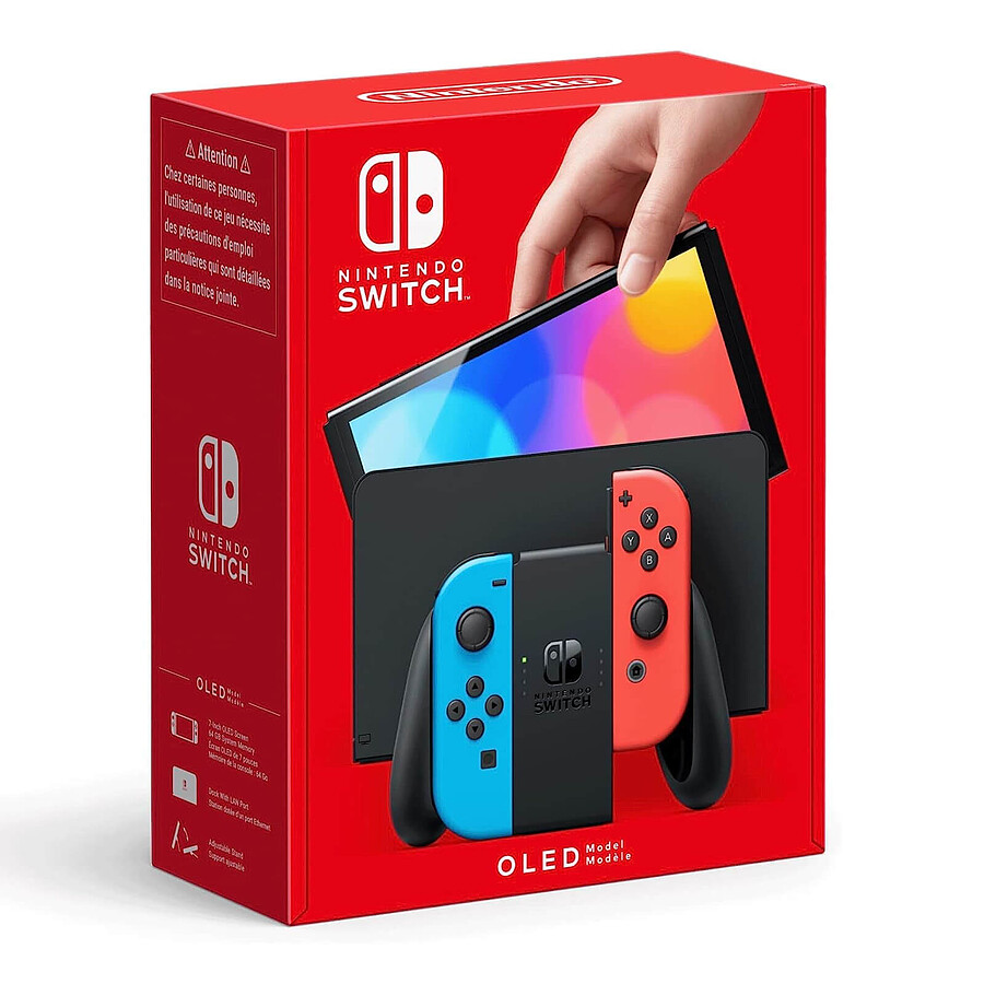 Console Switch Nintendo Switch OLED - Bleu/Rouge