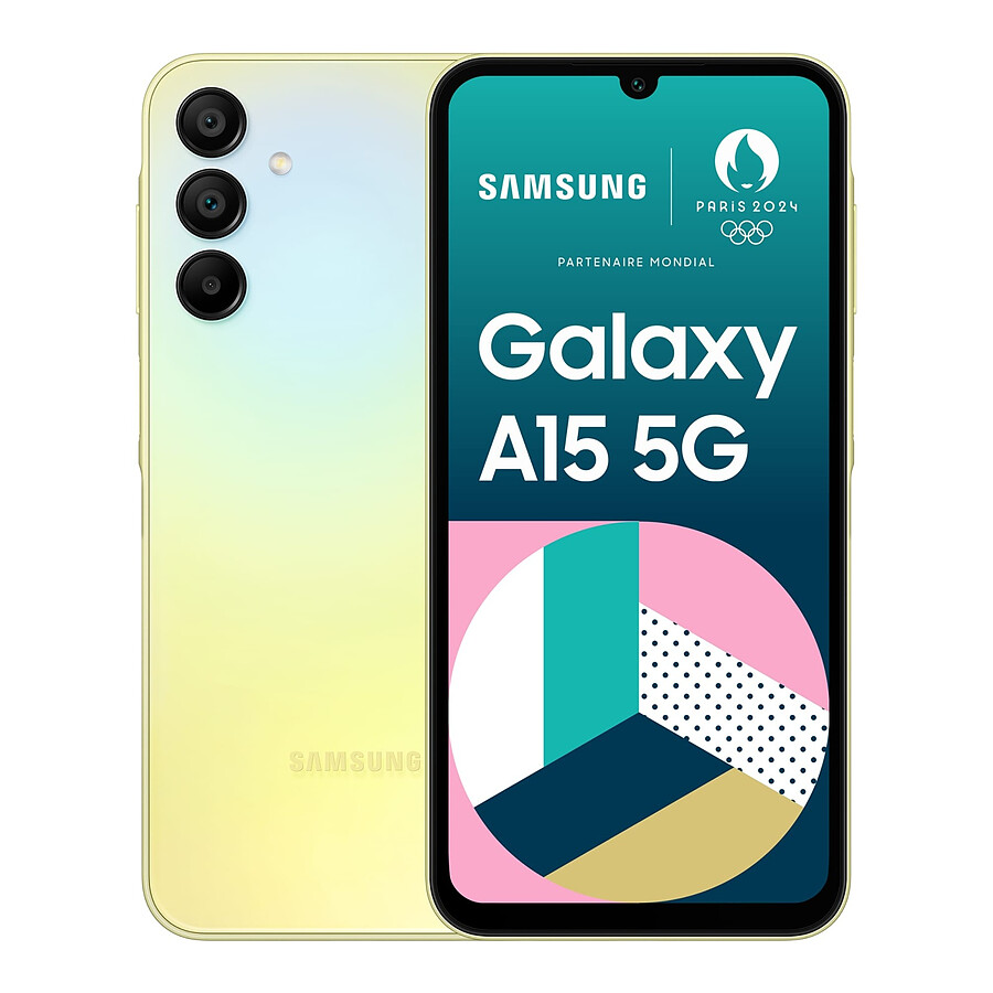 Smartphone Samsung Galaxy A15 5G (Lime) - 128 Go - 4 Go