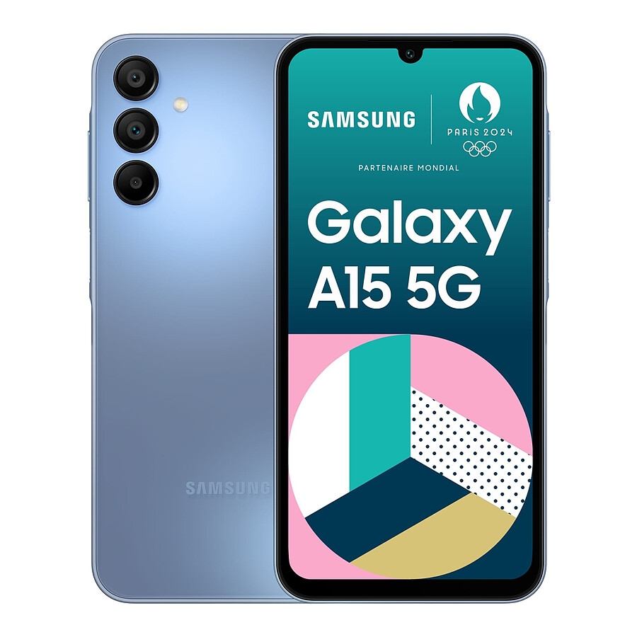 Smartphone Samsung Galaxy A15 5G (Bleu) - 128 Go - 4 Go