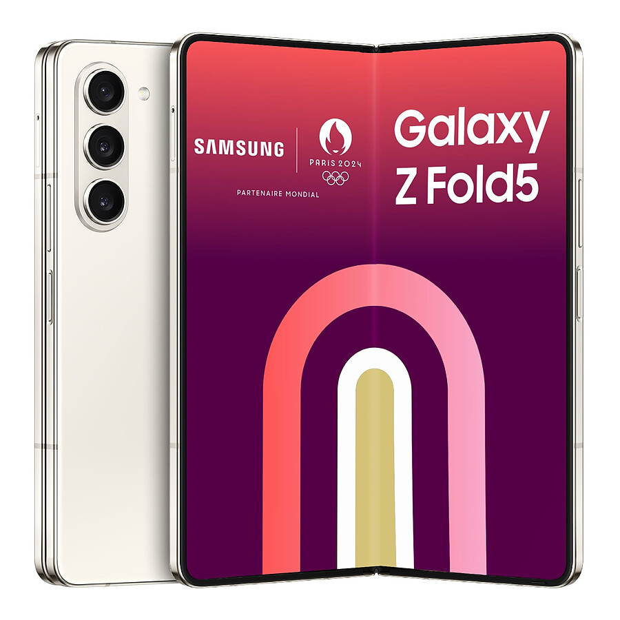 Smartphone Samsung Galaxy Z Fold5 (Creme) - 256 Go - 12 Go