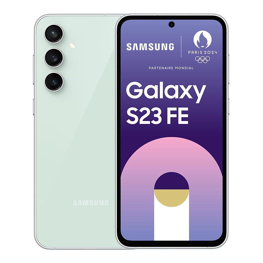 Smartphone Samsung Galaxy S23 FE 5G (Vert d'eau) - 128 Go - 8 Go