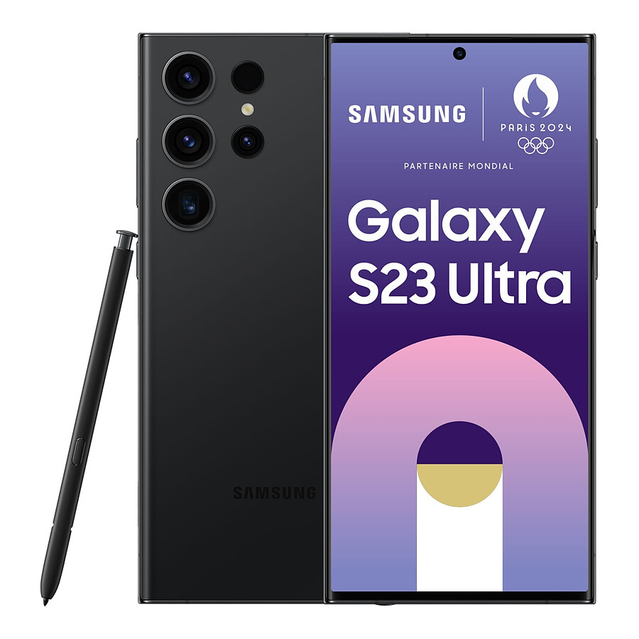 Smartphone Samsung Galaxy S23 Ultra 5G (Noir) - 256 Go - 8 Go
