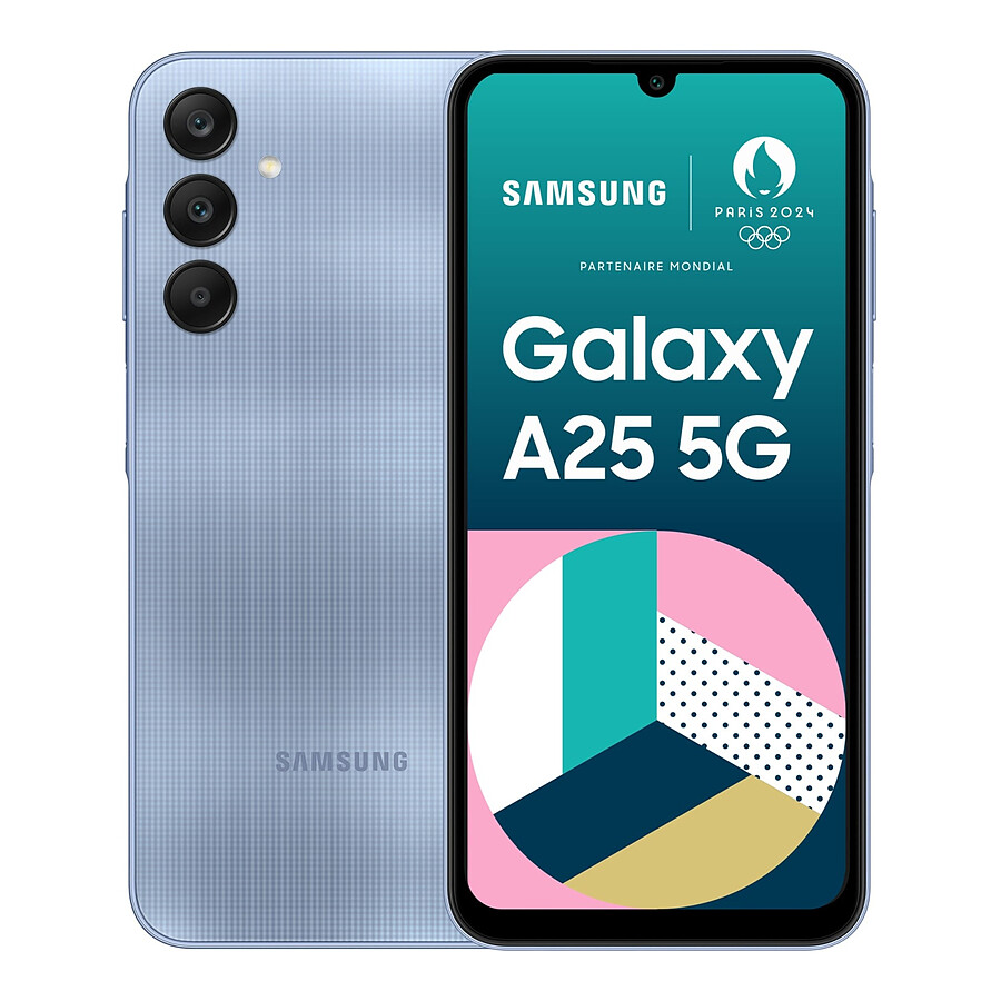 Smartphone reconditionné Samsung Galaxy A25 5G (Bleu) - 256 Go · Reconditionné