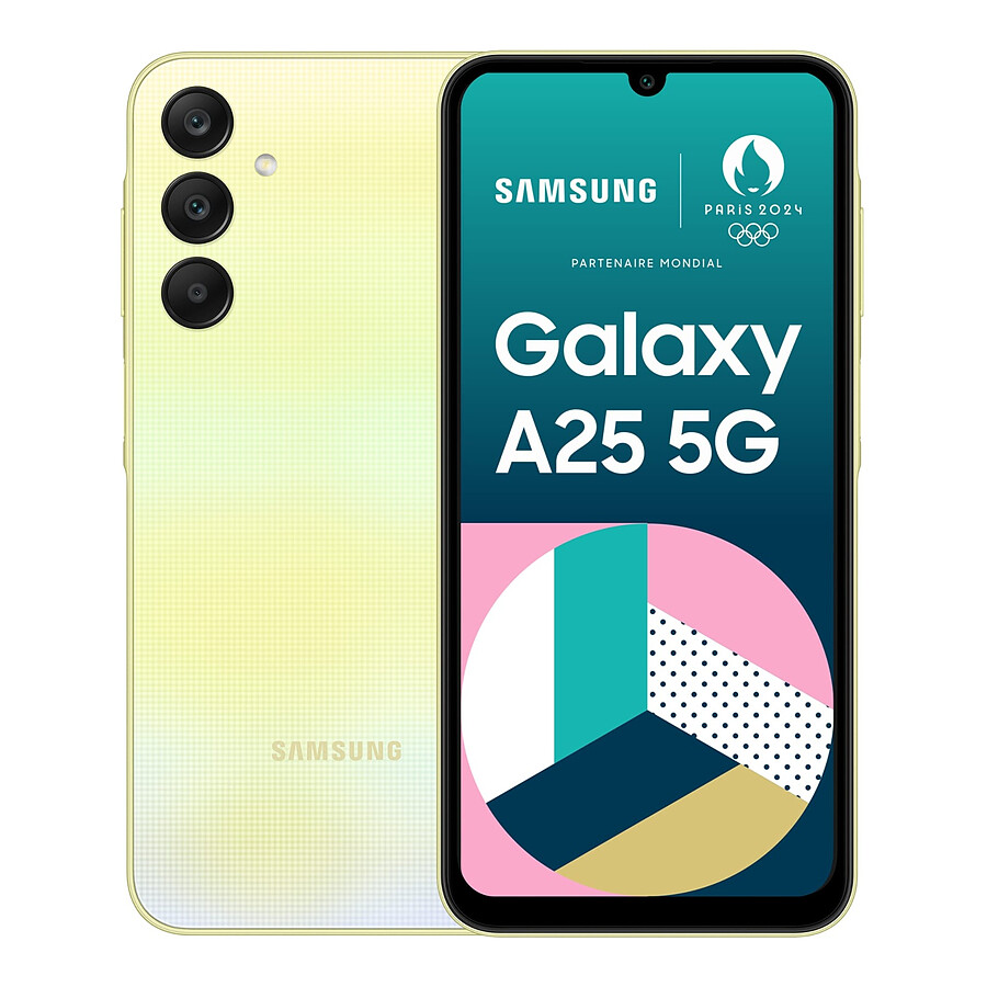 Smartphone Samsung Galaxy A25 5G (Jaune) - 128 Go