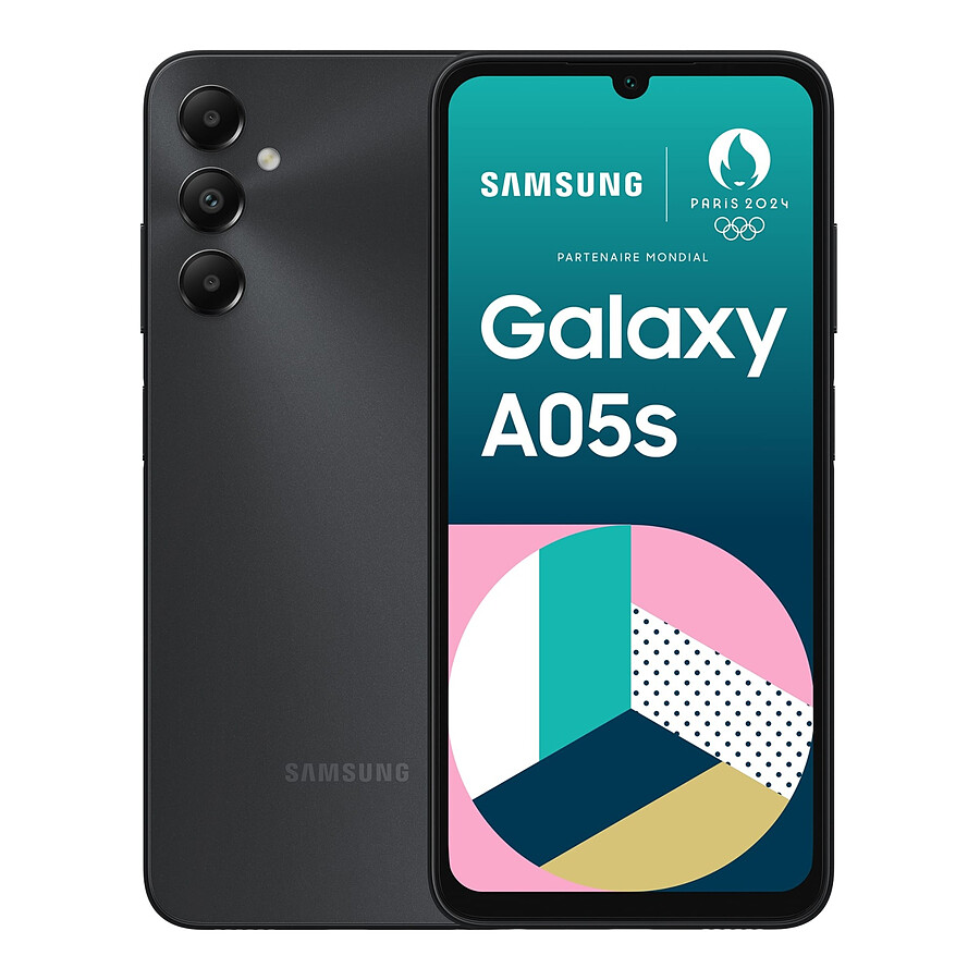 Smartphone Samsung Galaxy A05s (Noir) - 64 Go - 4 Go Pack Etui Folio