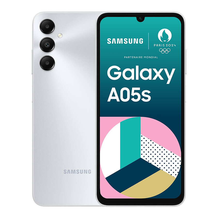 Smartphone Samsung Galaxy A05s (Argent) - 64 Go - 4 Go
