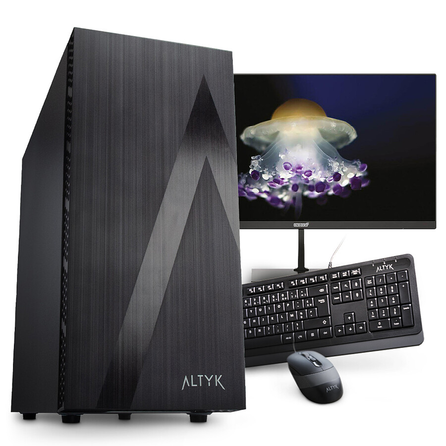 PC de bureau Altyk - Le Grand PC Entreprise - P1-I316-N05 + Inovu MB27 Starter Pack
