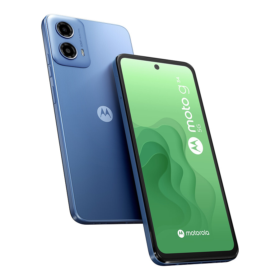Smartphone Motorola Moto G34 Bleu glacier - 128 Go - 4 Go