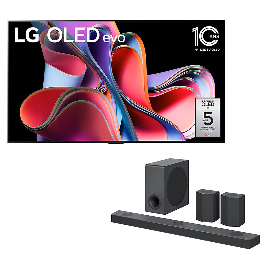 TV LG OLED65G3 + S95QR