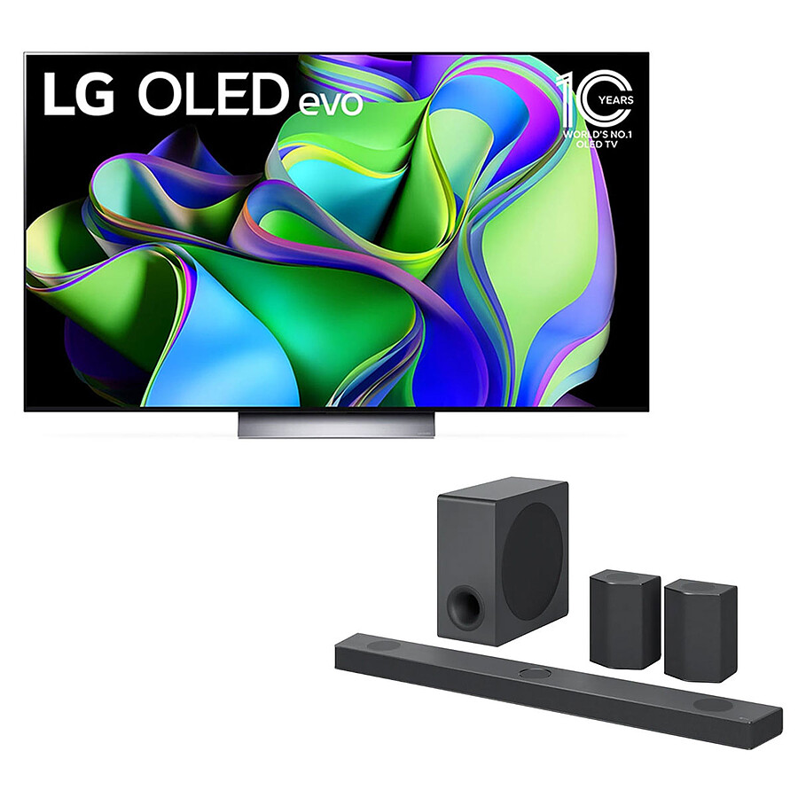 TV LG OLED77C3 + S95QR