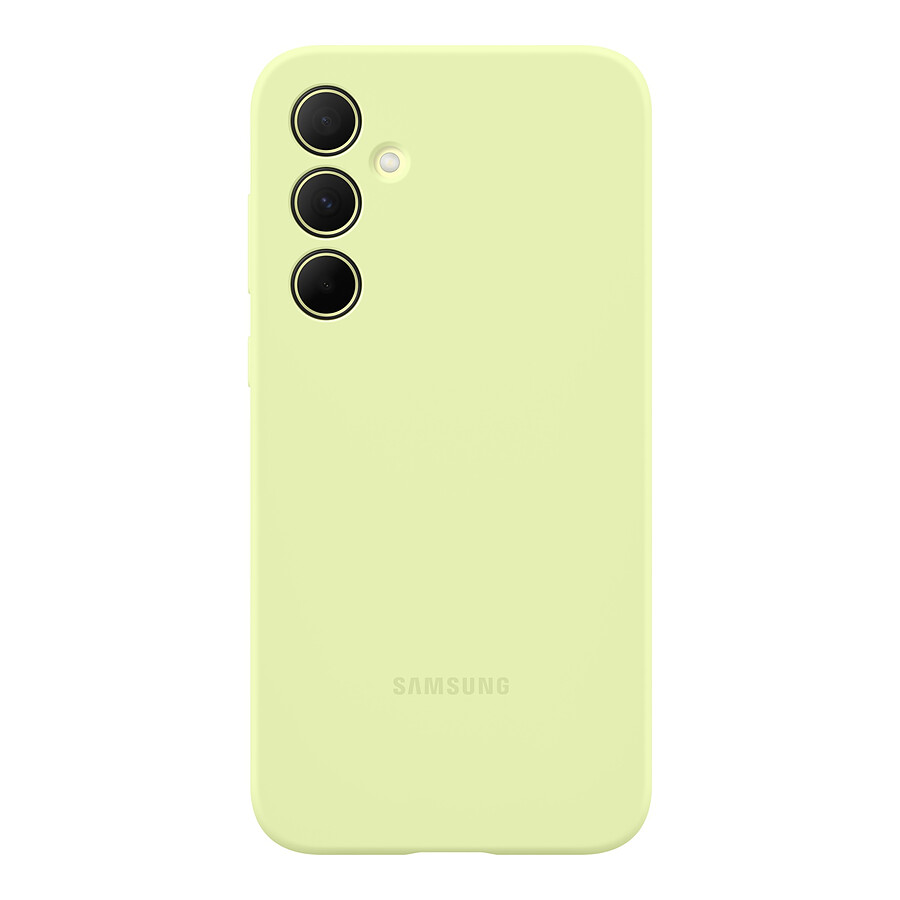 Coque et housse Samsung Coque Silicone Vert Galaxy A35 5G