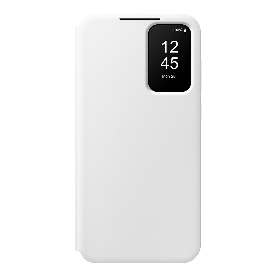 Coque et housse Samsung Étui Smart View Blanc avec porte-carte - Galaxy A35